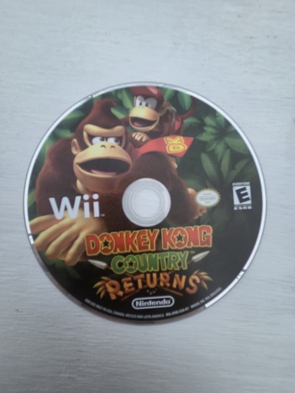 Nintendo Donkey Kong Country Returns (Nintendo Wii) Disc Only